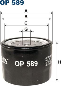 Filtron OP589 - Eļļas filtrs onlydrive.pro