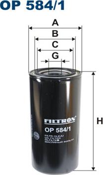 Filtron OP584/1 - Eļļas filtrs onlydrive.pro