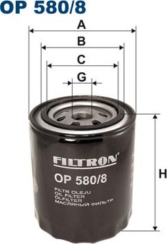 Filtron OP580/8 - Oil Filter onlydrive.pro