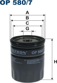 Filtron OP580/7 - Oil Filter onlydrive.pro