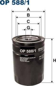 Filtron OP588/1 - Öljynsuodatin onlydrive.pro