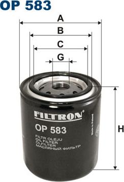 Filtron OP583 - Öljynsuodatin onlydrive.pro