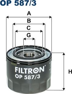 Filtron OP 587/3 - Oil Filter onlydrive.pro