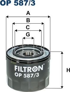 Filtron OP 587/3 - Alyvos filtras onlydrive.pro