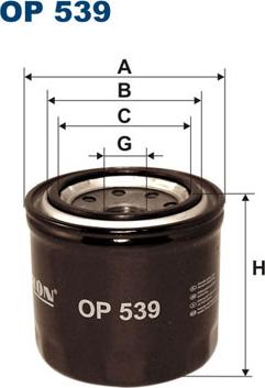 Filtron OP539 - Oil Filter onlydrive.pro
