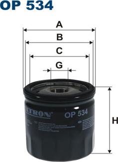 Filtron OP534 - Oil Filter onlydrive.pro