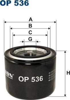 Filtron OP536 - Oil Filter onlydrive.pro