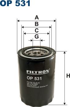 Filtron OP531 - Õlifilter onlydrive.pro