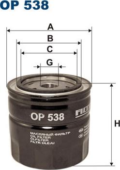 Filtron OP538 - Oil Filter onlydrive.pro