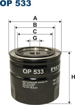 Filtron OP533 - Oil Filter onlydrive.pro