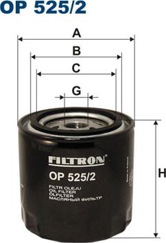 Filtron OP525/2 - Öljynsuodatin onlydrive.pro