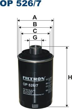 Filtron OP526/7 - Õlifilter onlydrive.pro