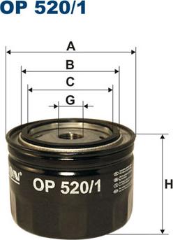 Filtron OP520/1 - Oil Filter onlydrive.pro
