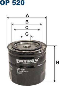 Filtron OP520 - Öljynsuodatin onlydrive.pro