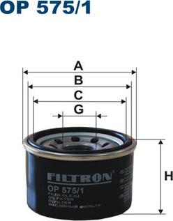 Filtron OP575/1 - Oil Filter onlydrive.pro