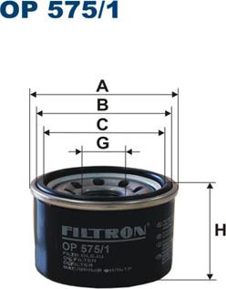 Filtron OP575/1 - Eļļas filtrs onlydrive.pro