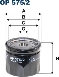 Filtron OP575/2 - Alyvos filtras onlydrive.pro