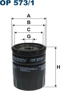 Filtron OP573/1 - Oil Filter onlydrive.pro