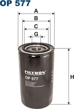 Filtron OP577 - Oil Filter onlydrive.pro