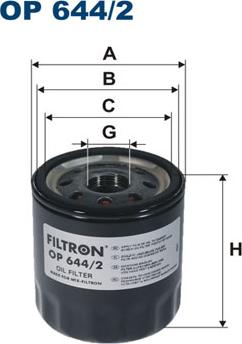 Filtron OP644/2 - Oil Filter onlydrive.pro