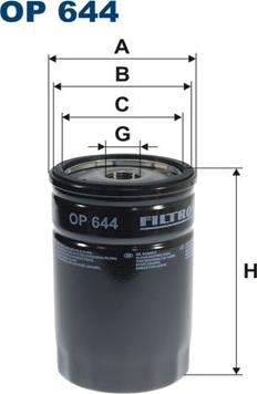 Filtron OP644 - Oil Filter onlydrive.pro