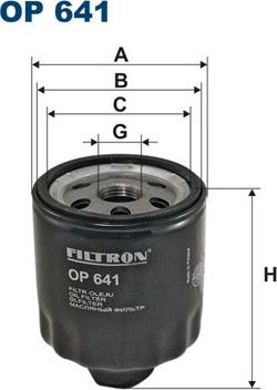 Filtron OP641 - Öljynsuodatin onlydrive.pro