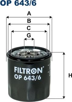 Filtron OP643/6 - Oil Filter onlydrive.pro