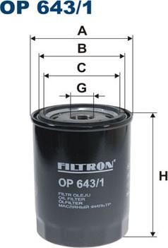 Filtron OP643/1 - Õlifilter onlydrive.pro