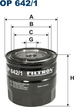 Filtron OP642/1 - Õlifilter onlydrive.pro