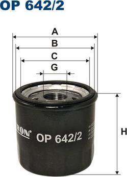 Filtron OP642/2 - Öljynsuodatin onlydrive.pro