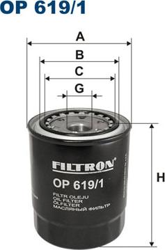 Filtron OP619/1 - Õlifilter onlydrive.pro