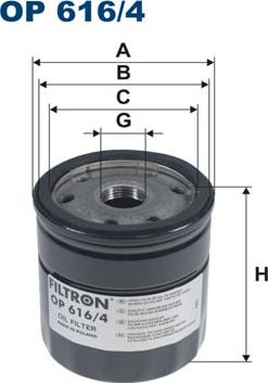 Filtron OP616/4 - Oil Filter onlydrive.pro