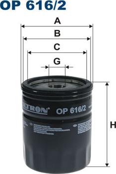Filtron OP616/2 - Oil Filter onlydrive.pro