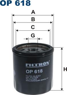 Filtron OP618 - Oil Filter onlydrive.pro