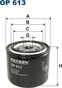 Filtron OP613 - Oil Filter onlydrive.pro