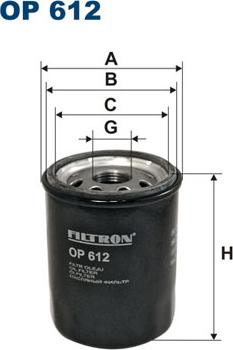 Filtron OP612 - Oil Filter onlydrive.pro