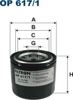 Filtron OP617/1 - Öljynsuodatin onlydrive.pro