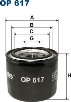 Filtron OP617 - Oil Filter onlydrive.pro