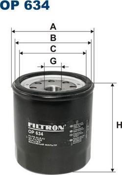 Filtron OP634 - Oil Filter onlydrive.pro