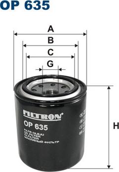 Filtron OP635 - Oil Filter onlydrive.pro