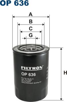 Filtron OP636 - Oil Filter onlydrive.pro