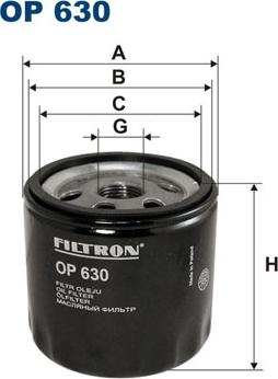 Filtron OP630 - Oil Filter onlydrive.pro