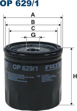 Filtron OP629/1 - Öljynsuodatin onlydrive.pro