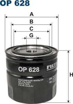 Filtron OP628 - Oil Filter onlydrive.pro