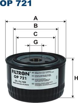 Filtron OP721 - Hydraulic Filter, automatic transmission onlydrive.pro