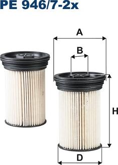 Filtron PE 946/7-2x - Fuel filter onlydrive.pro