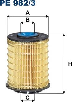 Filtron PE982/3 - Fuel filter onlydrive.pro