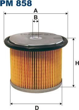 Filtron PM858 - Fuel filter onlydrive.pro
