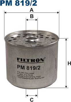 Filtron PM819/2 - Fuel filter onlydrive.pro