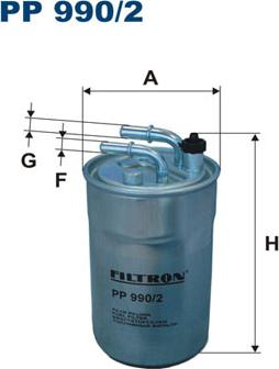 Filtron PP990/2 - Fuel filter onlydrive.pro